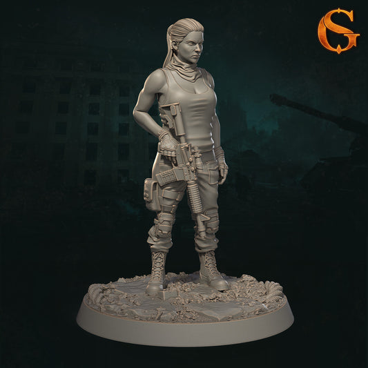Solgoodcreations - Demonic Incursion in Kharkiv - Resistance Fighter #4 - DnD/TTRPG Figure/Miniature