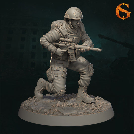 Solgoodcreations - Demonic Incursion in Kharkiv - Resistance Fighter #2 - DnD/TTRPG Figure/Miniature