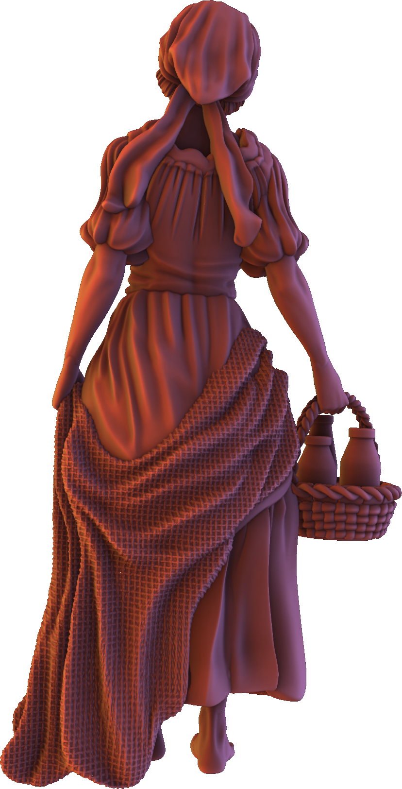 Forged Path - Willowbrook Village - Peasant Female - DnD/TTRPG Figure/Miniature