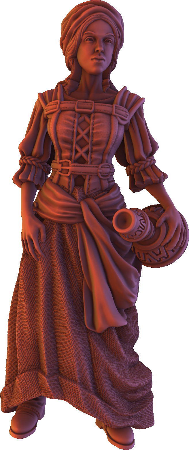 Forged Path - Willowbrook Village - Tavernmaid - DnD/TTRPG Figure/Miniature