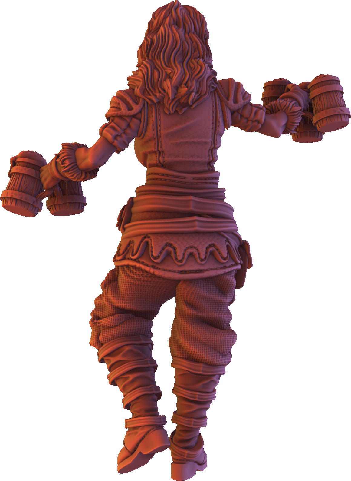 Forged Path - Willowbrook Village - Tavern Waitress #1 - DnD/TTRPG Figure/Miniature