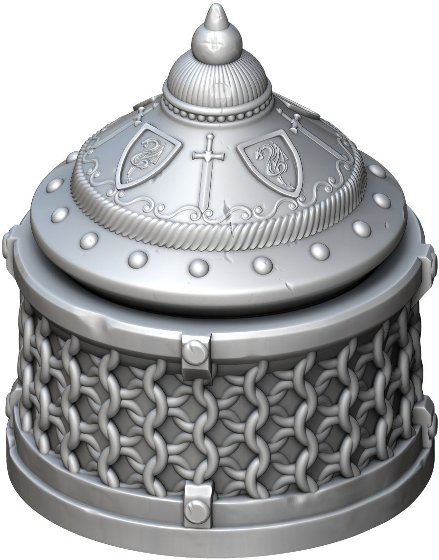 Ars Moriendi - Mythic Dice Box - Fighter - DnD/TTRPG/Roleplaying/Wargames - Helios3DPrinting