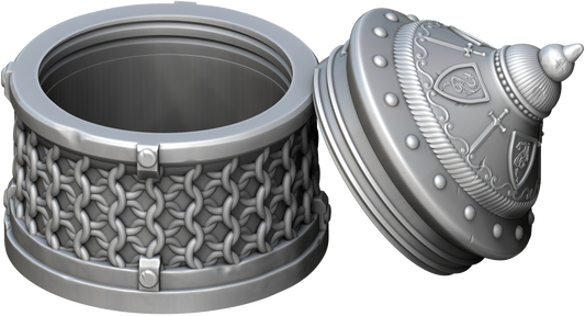 Ars Moriendi - Mythic Dice Box - Fighter - DnD/TTRPG/Roleplaying/Wargames - Helios3DPrinting