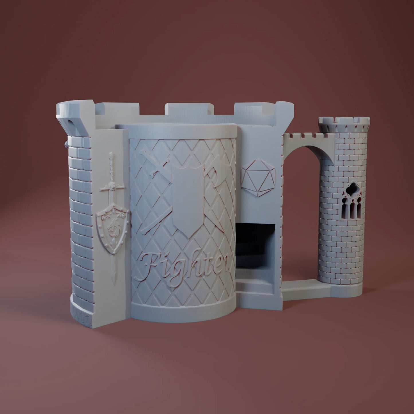 Jacob & Kira - Can-Holding Dice Towers - Fighter