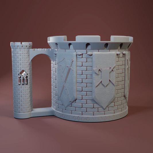Jacob & Kira - Can-Holding Dice Towers - Fighter - DnD/TTRPG/Roleplaying/Wargames