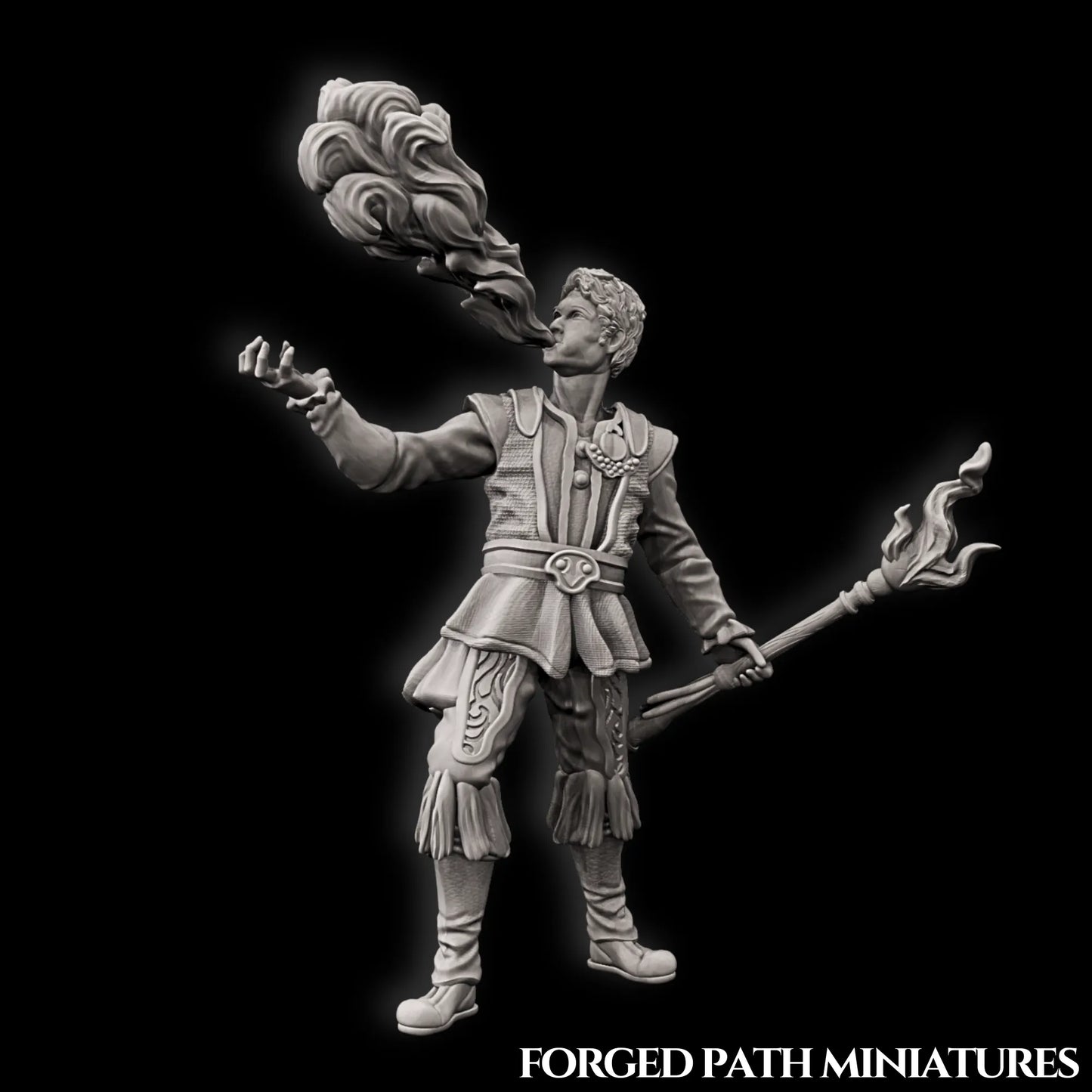Forged Path - Willowbrook Circus - Firebreather - DnD/Pathfinder/TTRPG Figure