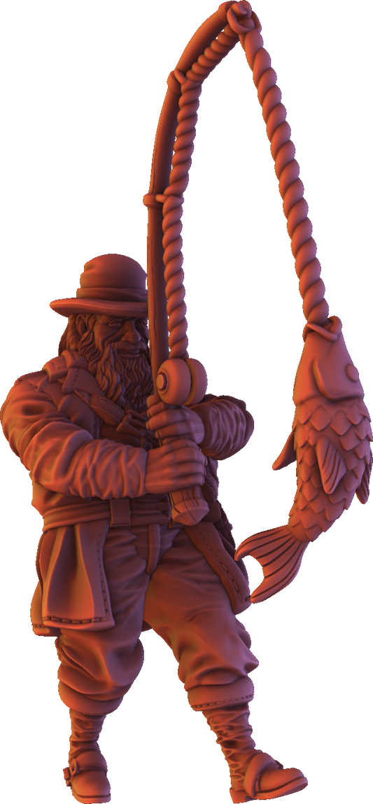 Forged Path - Willowbrook Village - Fisherman - DnD/TTRPG Figure/Miniature