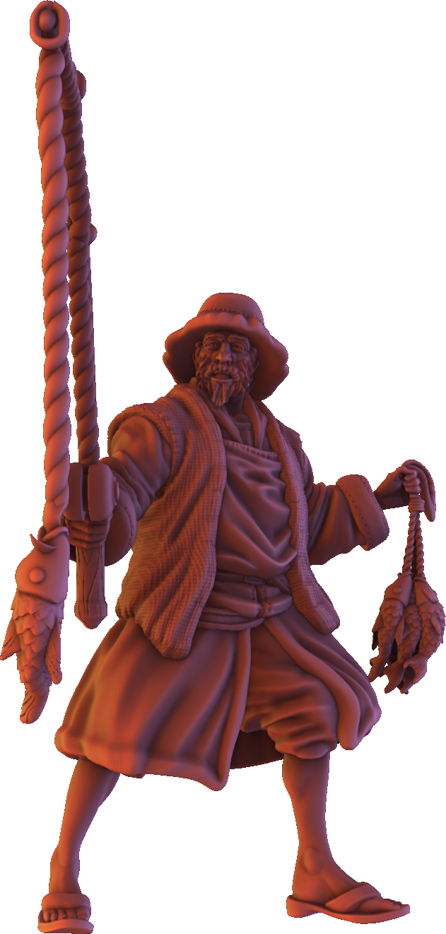 Forged Path - Willowbrook Underworld - Fisherman - DnD/TTRPG Figure/Miniature