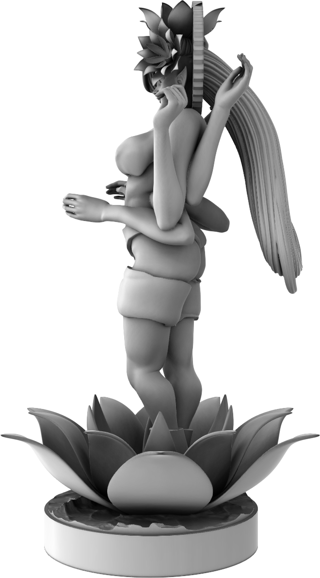 Ralphy - Floral Mandala: Blooming Lotus Beauty - DnD/Pathfinder/TTRPG Figure