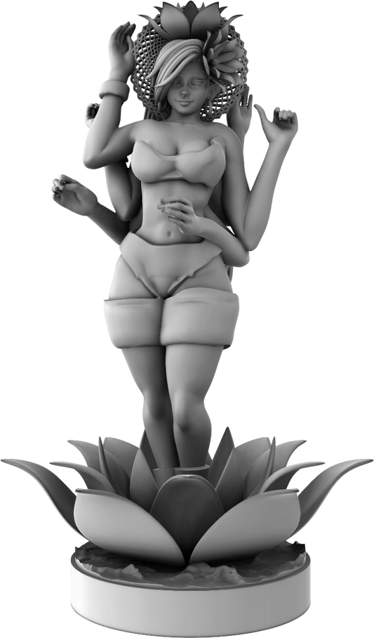 Ralphy - Floral Mandala: Blooming Lotus Beauty - DnD/Pathfinder/TTRPG Figure