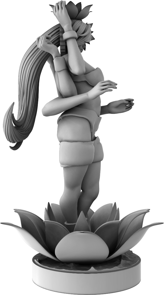 Ralphy - Floral Mandala: Blooming Lotus Beauty - DnD/Pathfinder/TTRPG Figure