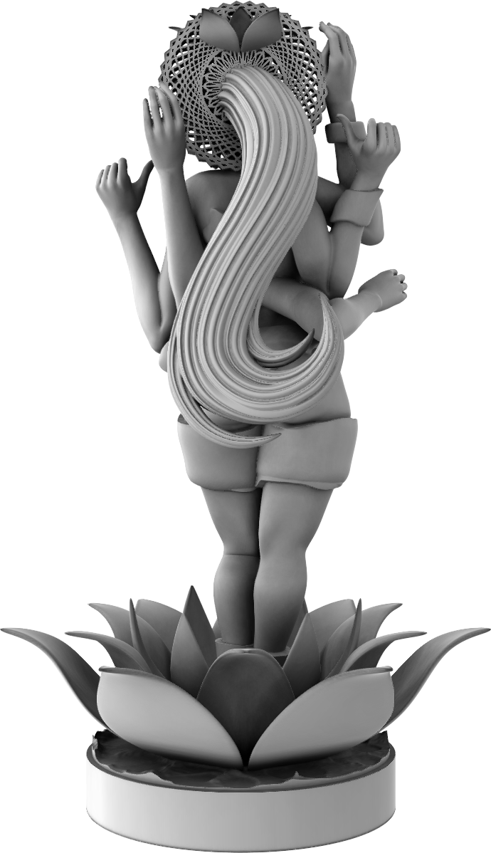 Ralphy - Floral Mandala: Blooming Lotus Beauty - DnD/Pathfinder/TTRPG Figure