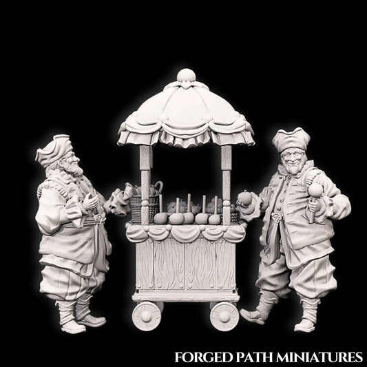 Forged Path - Willowbrook Circus - Food Vendor - DnD/Pathfinder/TTRPG Figure