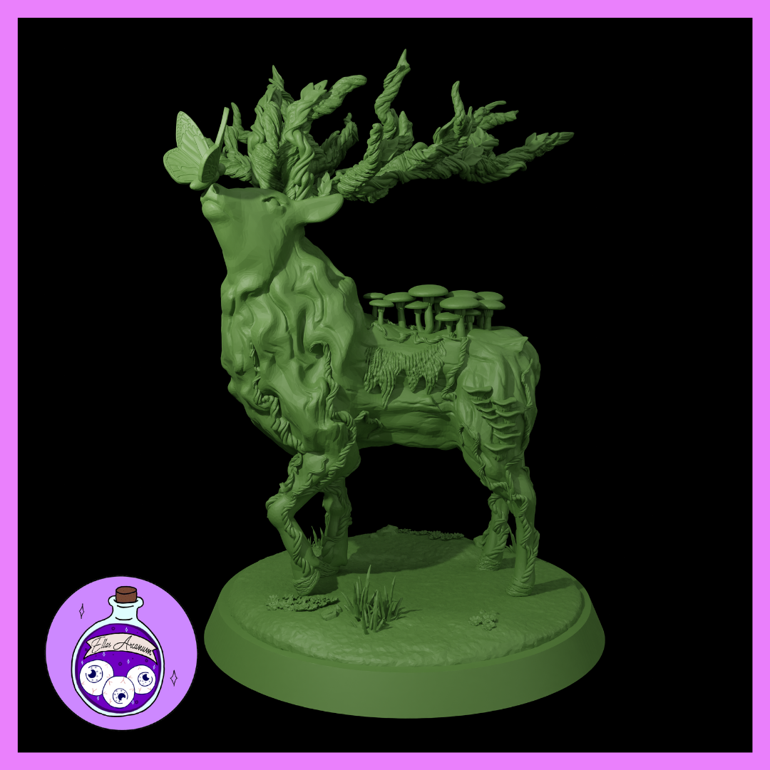 Ella's Arcanum - Wild Hunt - Forest Spirit Stag - DnD/Pathfinder/TTRPG