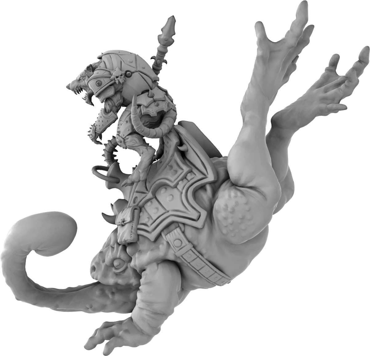 Brayan Nafarrate - Rat w/Frog #1 - DnD/TTRPG Figure/Miniature