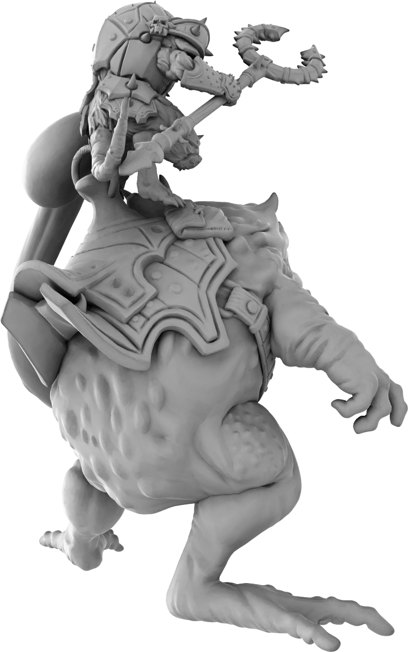 Brayan Nafarrate - Rat w/Frog #2 - DnD/TTRPG Figure/Miniature