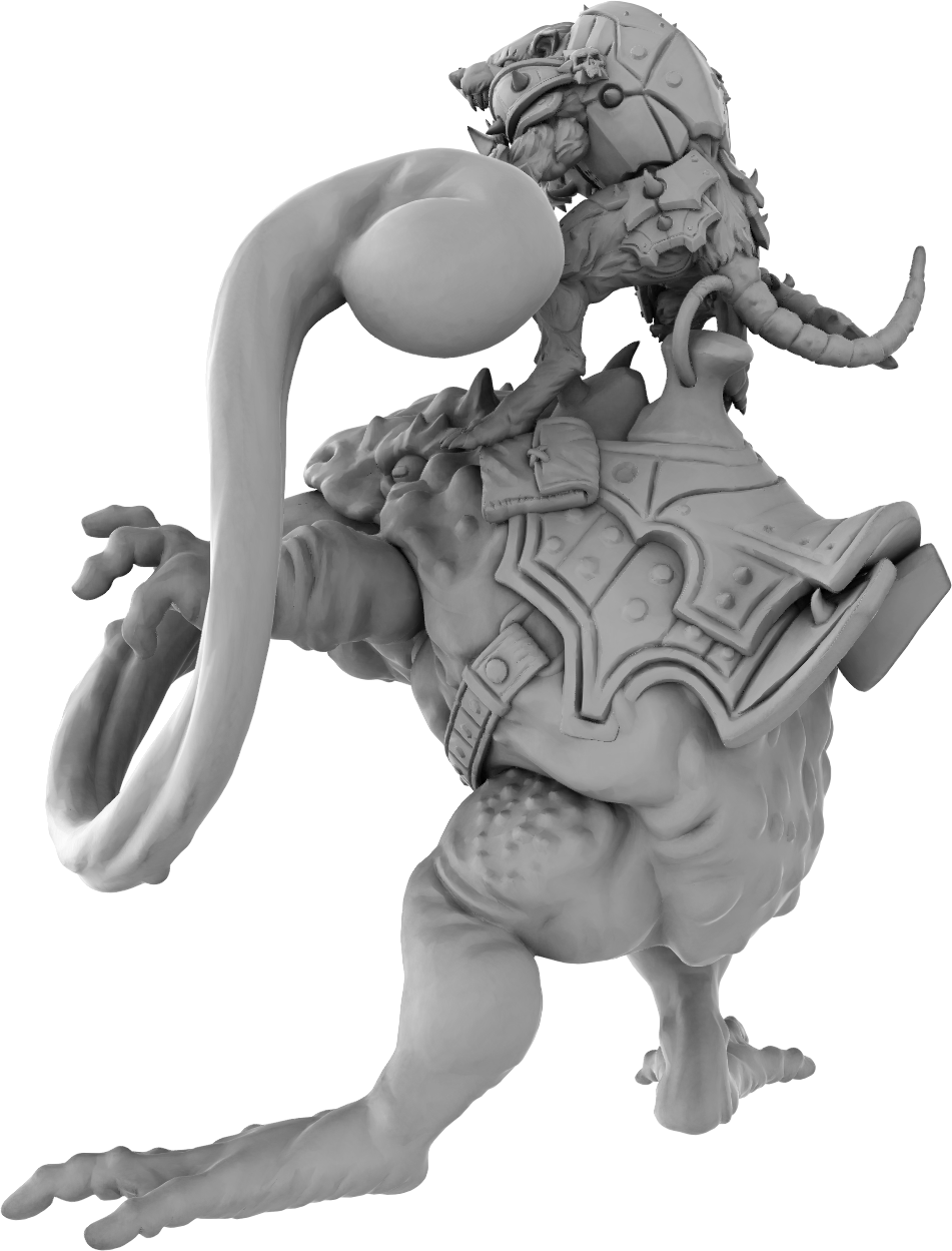 Brayan Nafarrate - Rat w/Frog #2 - DnD/TTRPG Figure/Miniature