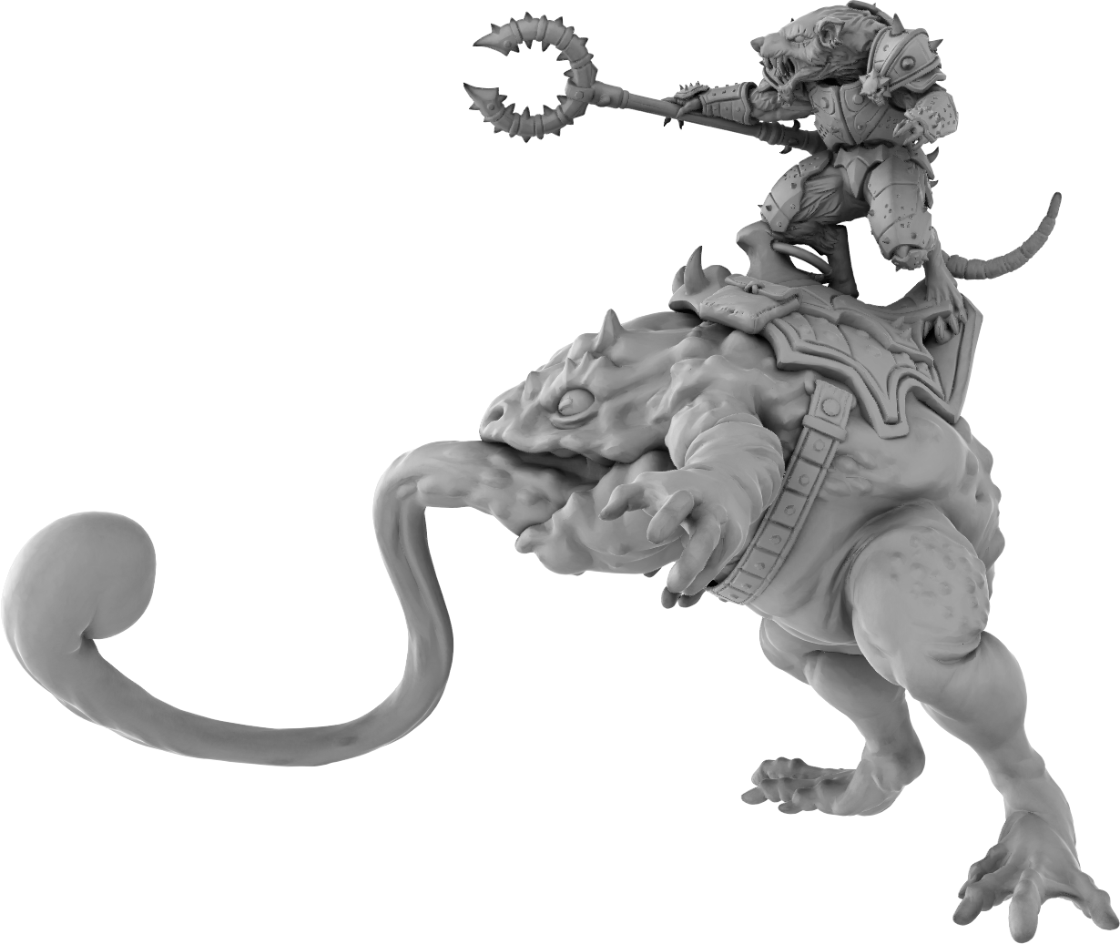 Brayan Nafarrate - Rat w/Frog #3 - DnD/TTRPG Figure/Miniature