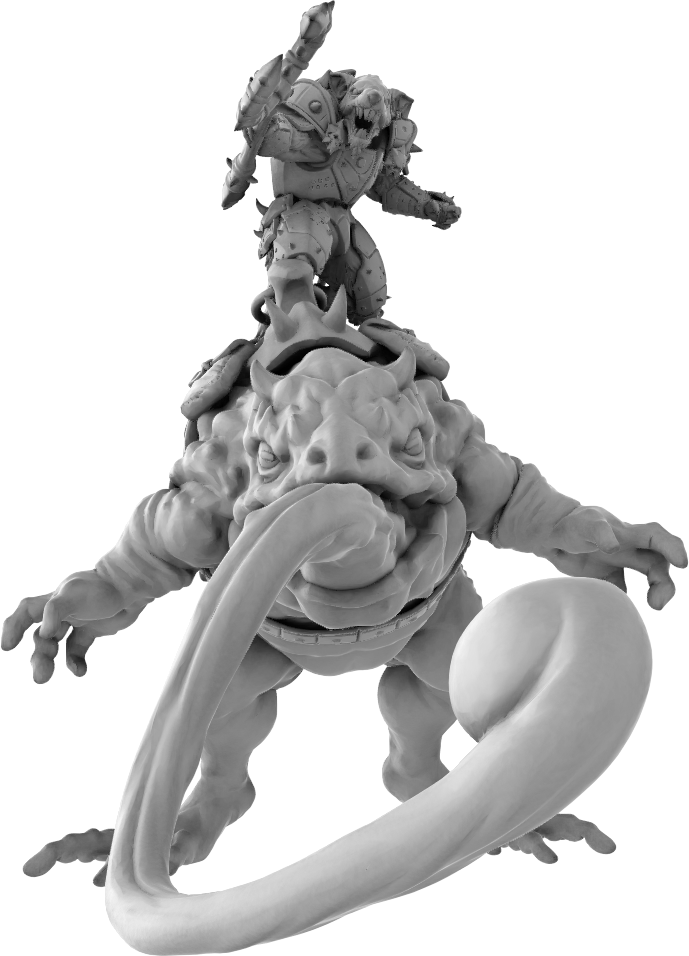 Brayan Nafarrate - Rat w/Frog #3 - DnD/TTRPG Figure/Miniature