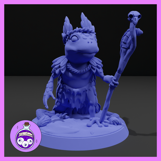 Ella's Arcanum - RPG Essentials #1 - Frogfolk Mage - DnD/Pathfinder/TTRPG