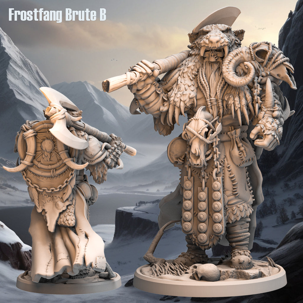 Monolith Arts - Arctic Tribes - Barbarian - DnD/TTRPG Figure/Miniature