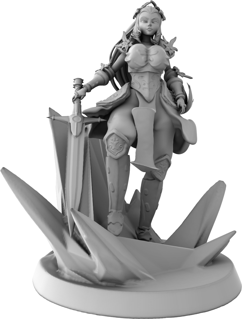 Ralphy - Frozen Queen - 75mm Pin Up/Figure/Model/Diorama