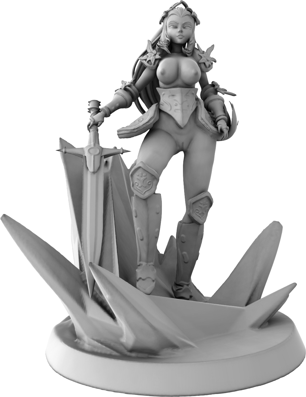 Ralphy - Frozen Queen - 75mm Pin Up/Figure/Model/Diorama