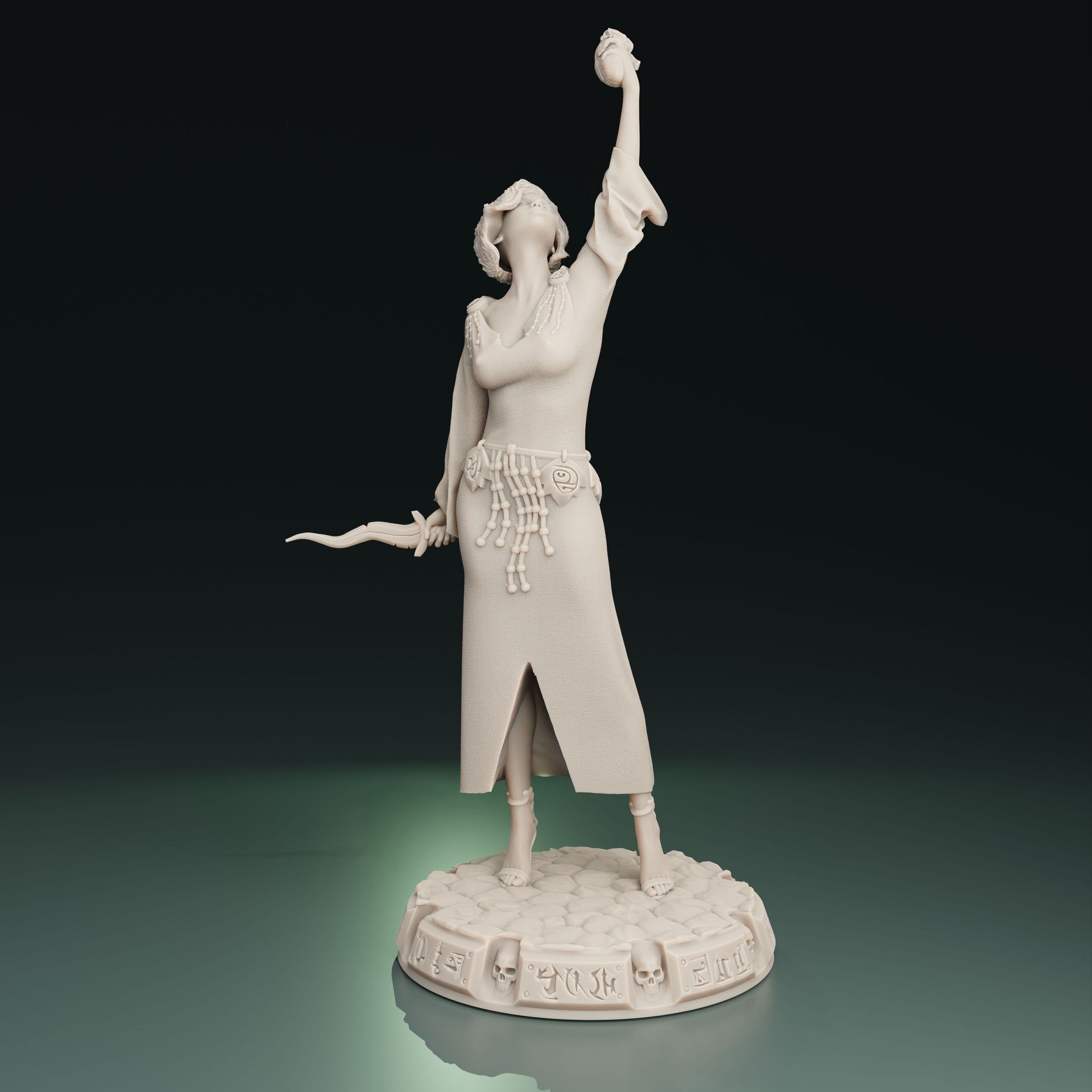 Cthulhu Girls - Cult of the Old Ones - Gabby, Master Executioner - 32/75mm DnD/TTRPG Figure/Miniature - Helios3DPrinting