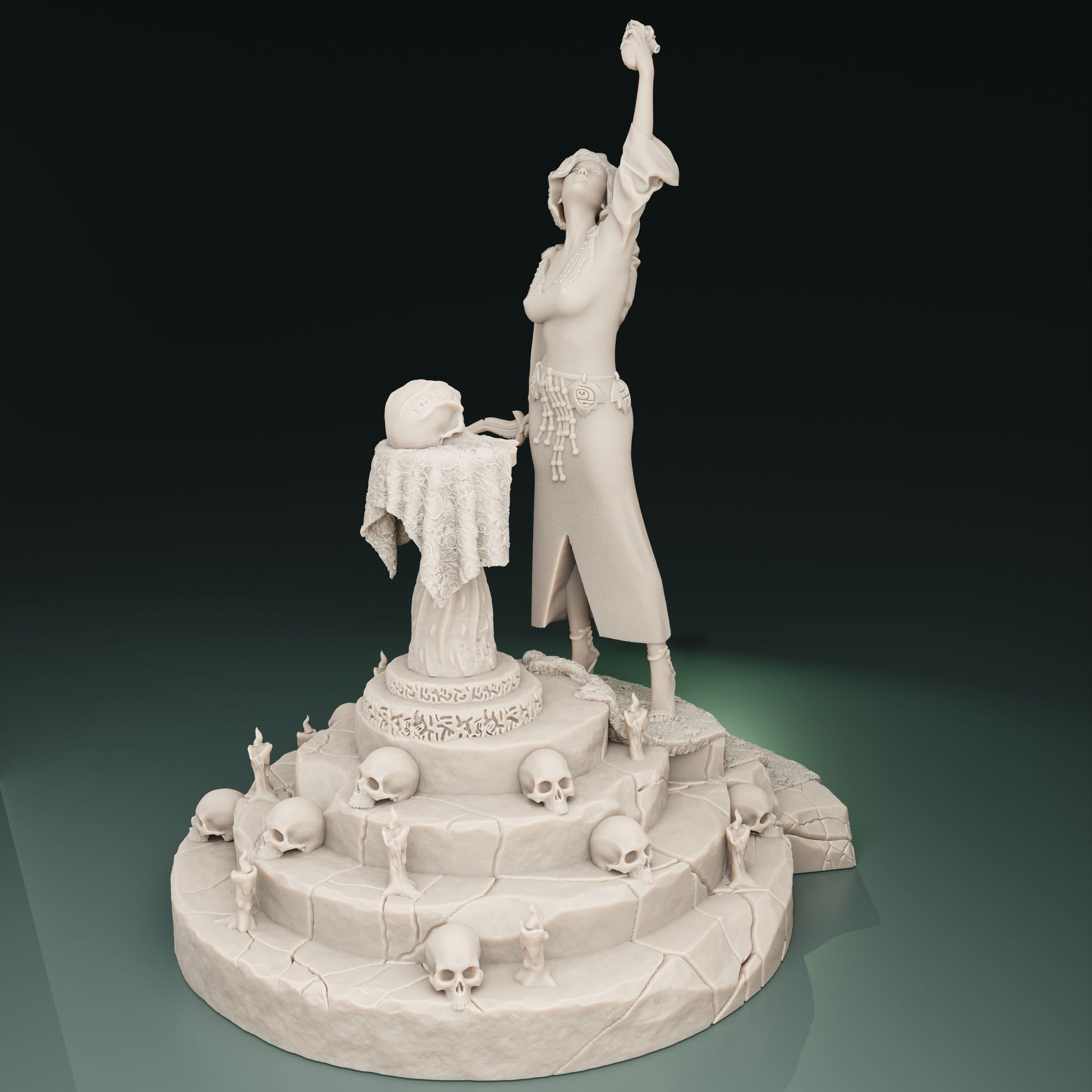 Cthulhu Girls - Cult of the Old Ones - Gabby, Master Executioner - 32/75mm DnD/TTRPG Figure/Miniature - Helios3DPrinting