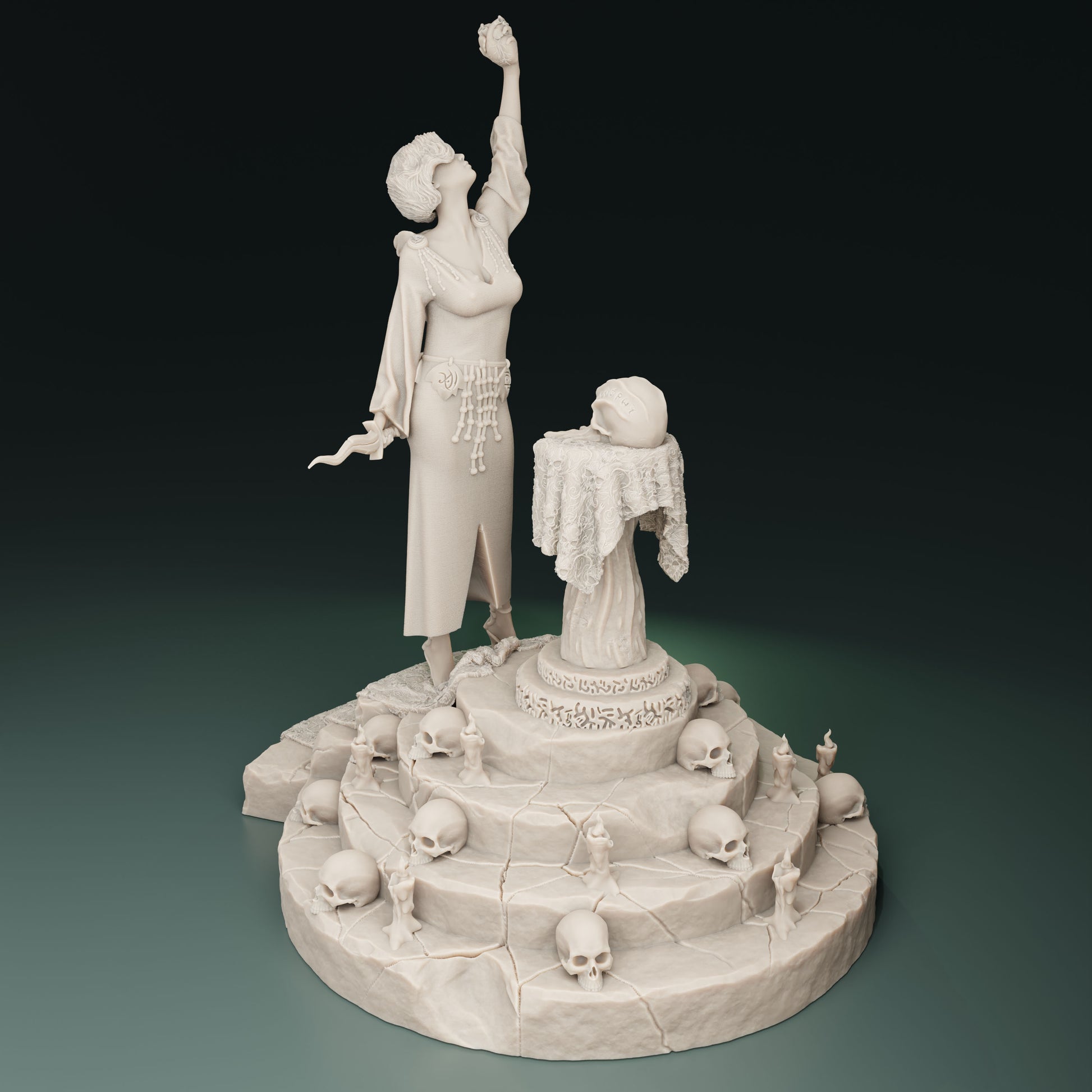 Cthulhu Girls - Cult of the Old Ones - Gabby, Master Executioner - 32/75mm DnD/TTRPG Figure/Miniature - Helios3DPrinting