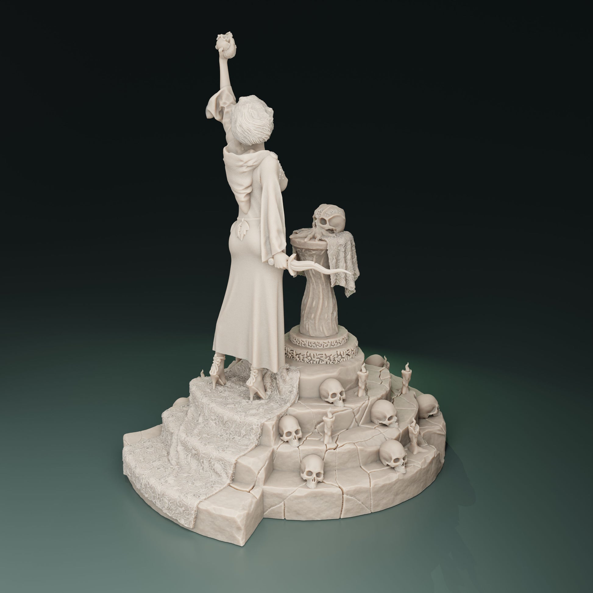 Cthulhu Girls - Cult of the Old Ones - Gabby, Master Executioner - 32/75mm DnD/TTRPG Figure/Miniature - Helios3DPrinting