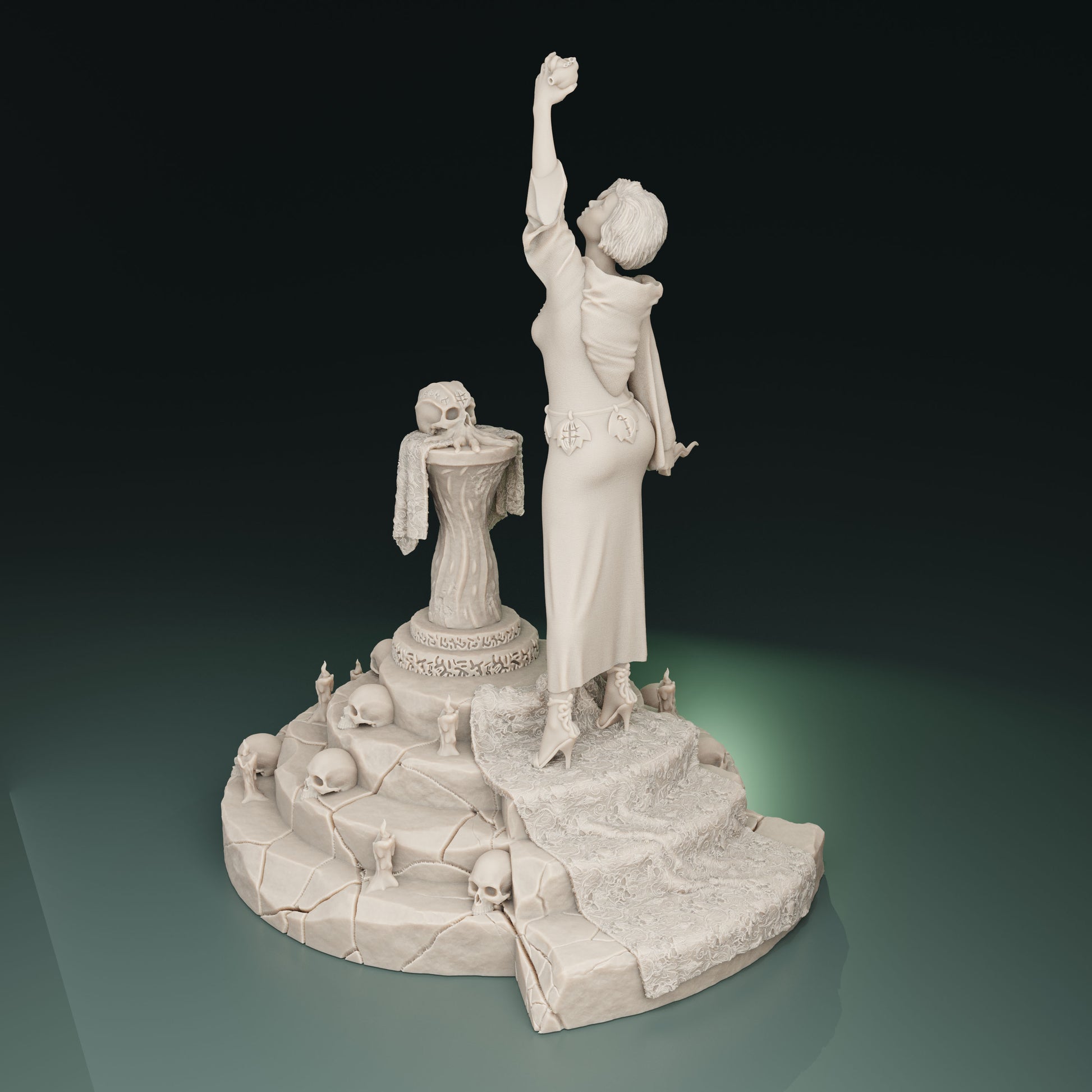 Cthulhu Girls - Cult of the Old Ones - Gabby, Master Executioner - 32/75mm DnD/TTRPG Figure/Miniature - Helios3DPrinting