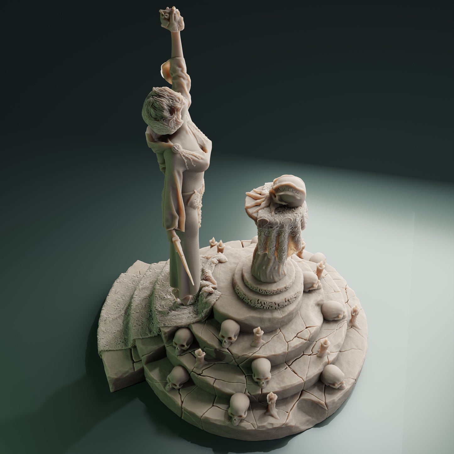 Cthulhu Girls - Cult of the Old Ones - Gabby, Master Executioner - 32/75mm DnD/TTRPG Figure/Miniature - Helios3DPrinting