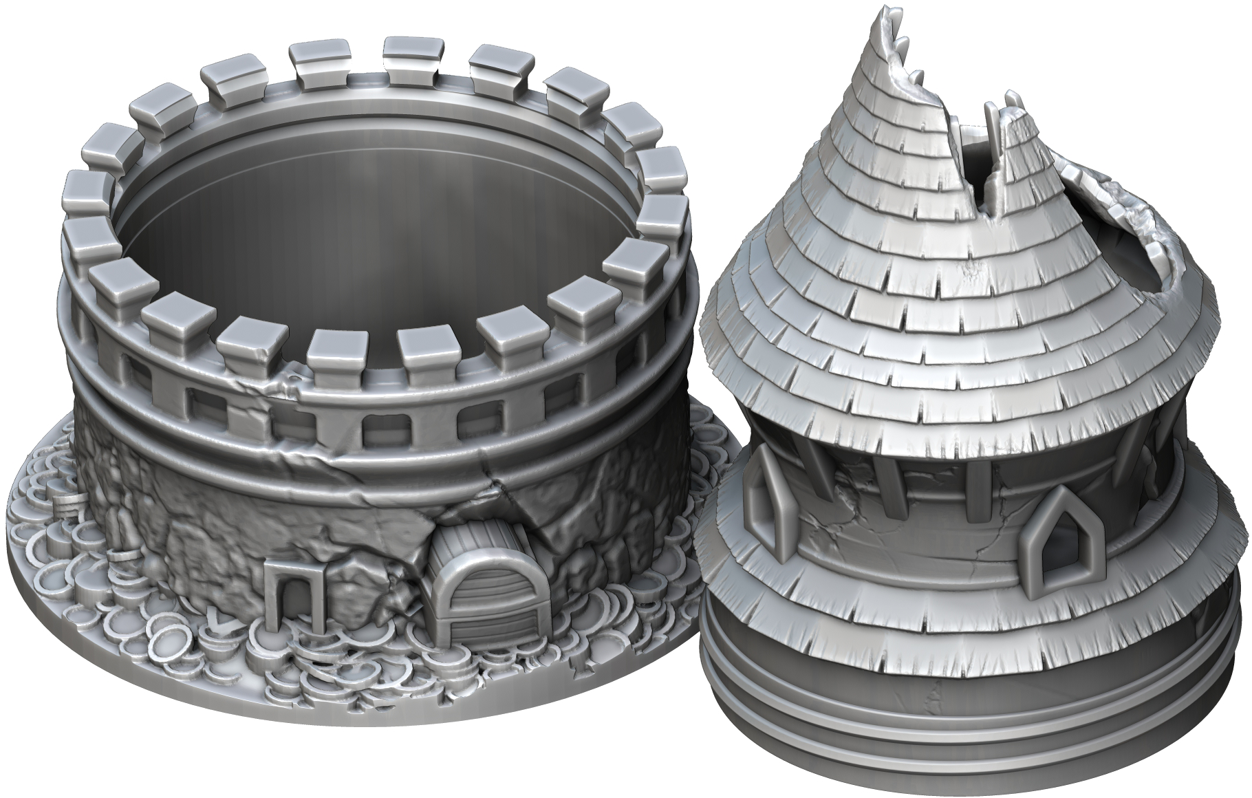 Ars Moriendi - Mythic Dice Box - Game Master - DnD/TTRPG/Roleplaying/Wargames - Helios3DPrinting