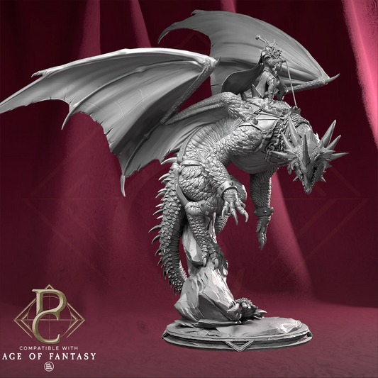 Parasite Collectibles - Dragon Souls #1 - Fire Wyvern - DnD/TTRPG Figure/Miniature