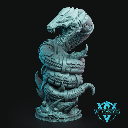 Witchsong Miniatures - Gearworn Serpent - DnD/TTRPG Figure/Miniature