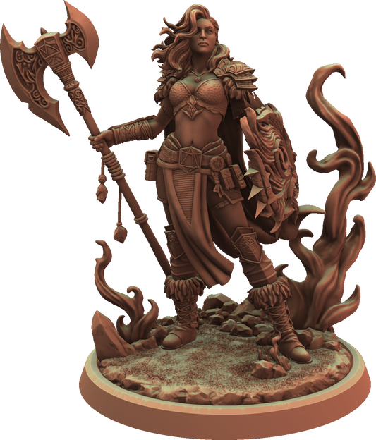 Cosmondo - Dungeons & Damsels - Fire Genasi #1 - 75mm Pin Up/Figure/Model/Diorama