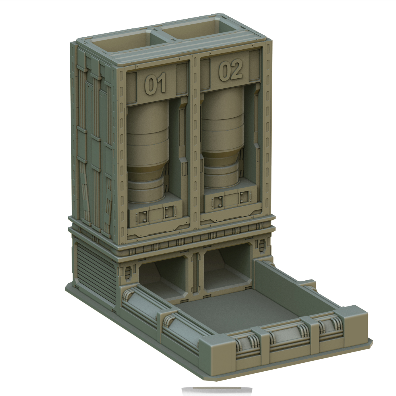 Crab Miniatures - Sci-Fi Dice Towers - Generator - DnD/TTRPG/Roleplaying/Wargames