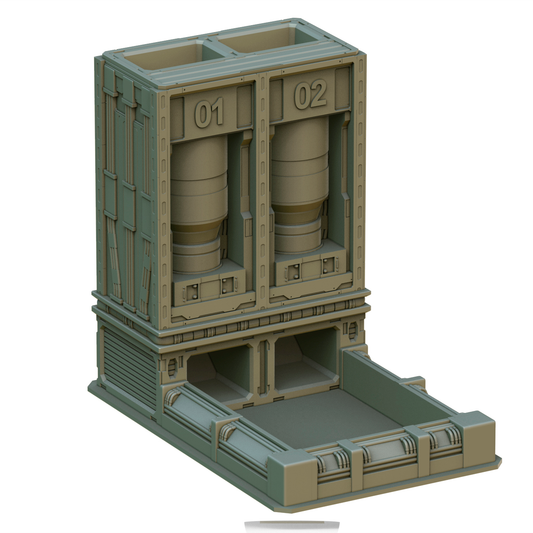 Crab Miniatures - Sci-Fi Dice Towers - Generator - DnD/TTRPG/Roleplaying/Wargames
