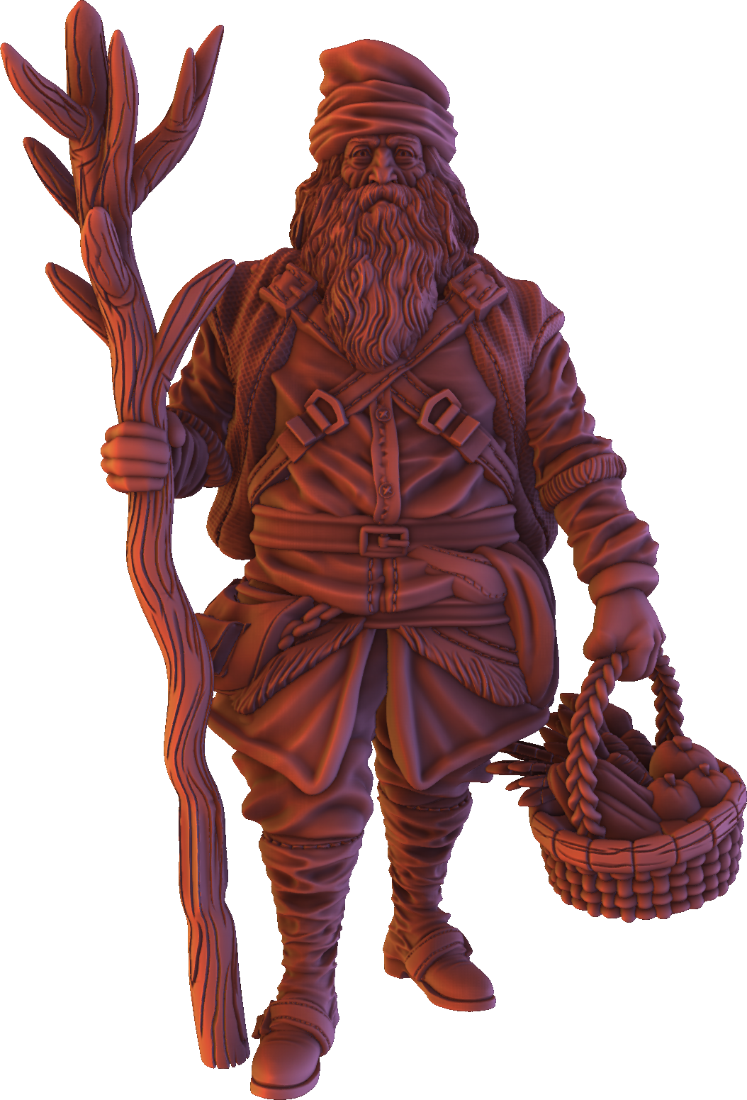 Forged Path - Willowbrook Village - Old Man #1 - DnD/TTRPG Figure/Miniature