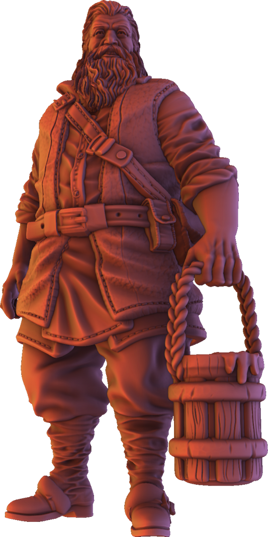 Forged Path - Willowbrook Village - Old Man #2 - DnD/TTRPG Figure/Miniature