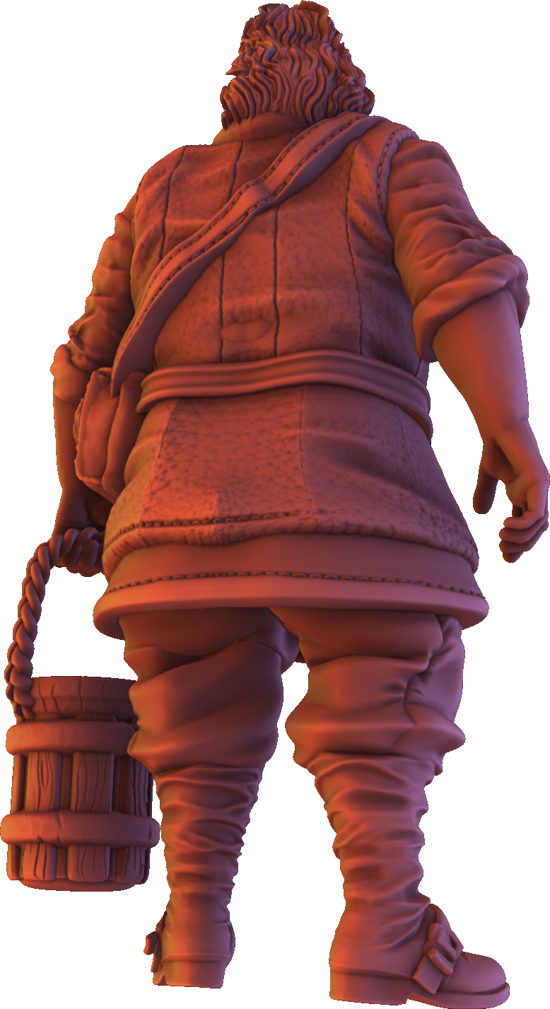 Forged Path - Willowbrook Village - Old Man #2 - DnD/TTRPG Figure/Miniature