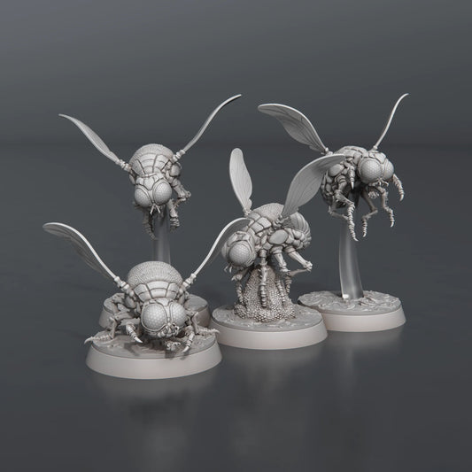 STL Miniatures - Giant Flies - DnD/TTRPG Figure/Miniature