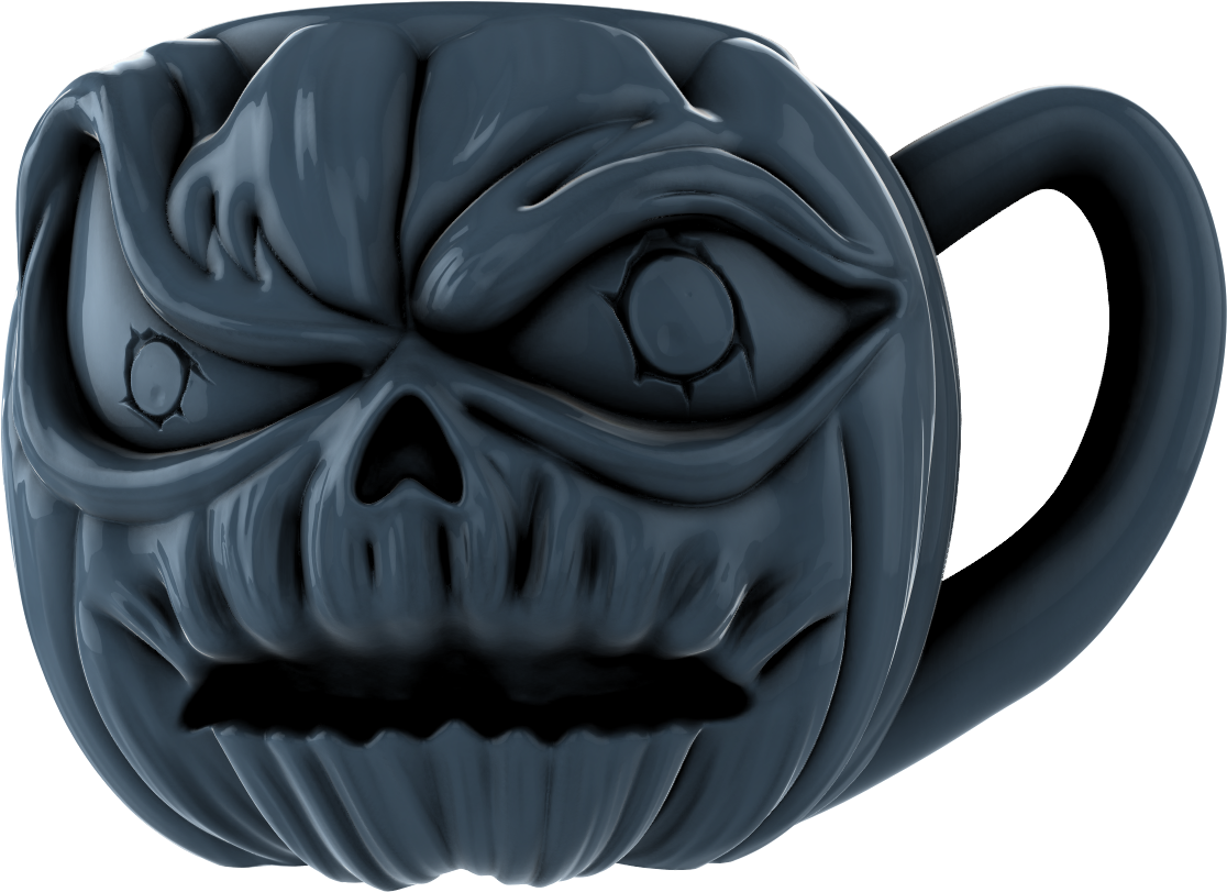 Digital Creative Works - Pumpkin Mug #2 - Halloween Prop/Decoration