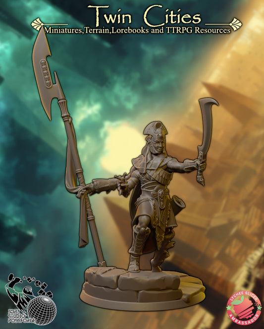 3DPZstudio - Gilded Host - Gilded Hierarch - DnD/TTRPG Figure/Miniature - Helios3DPrinting