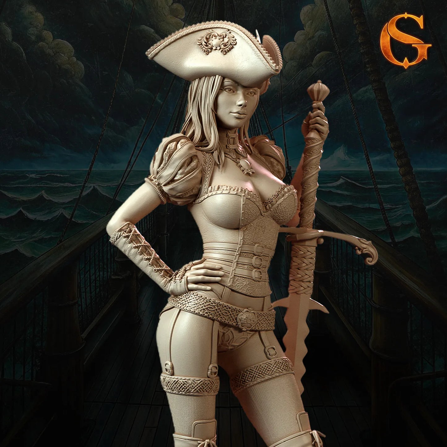 Solgoodcreations - Landsknecht Gisela Krause - 75/140mm Pin Up/Figure/Model/Diorama