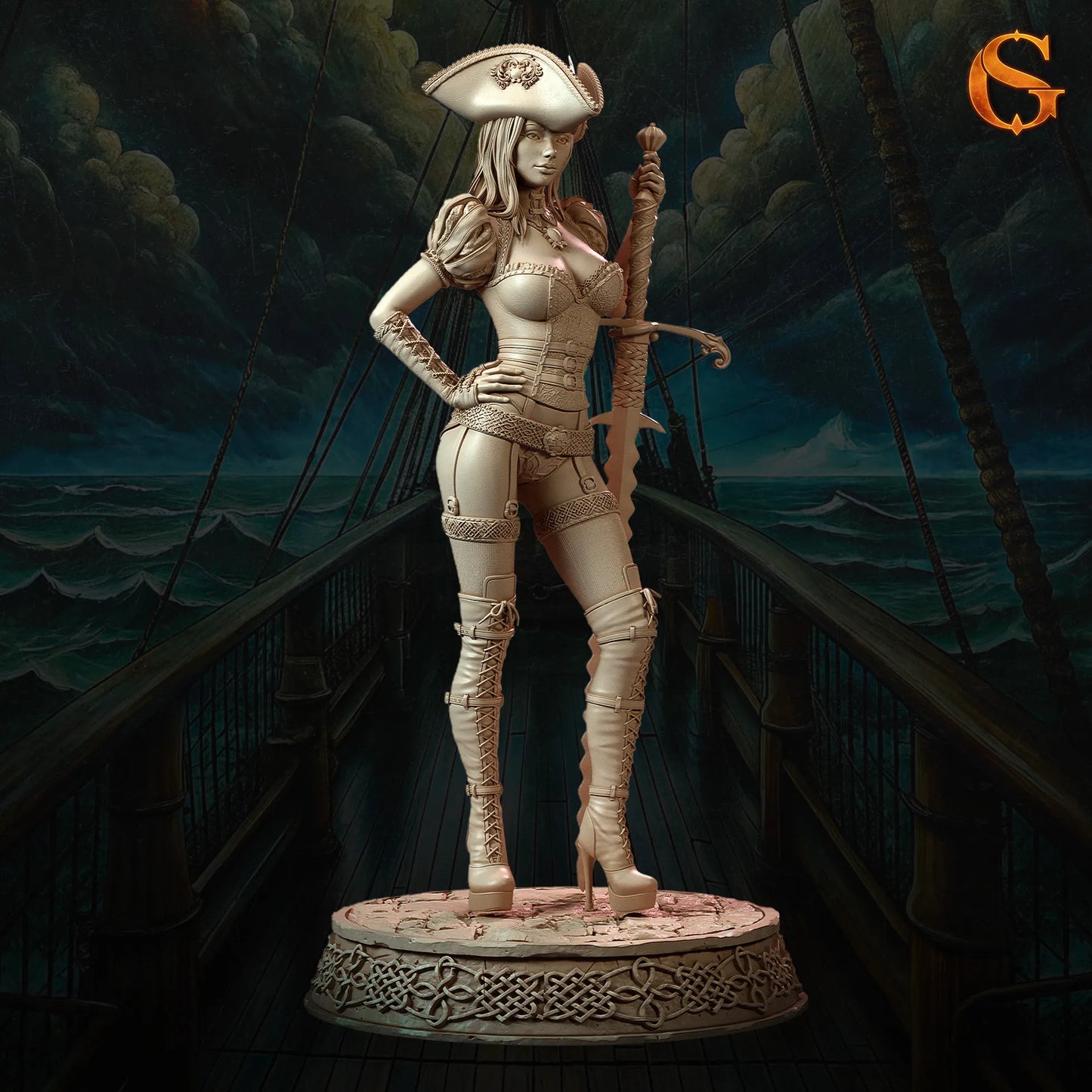 Solgoodcreations - Landsknecht Gisela Krause - 75/140mm Pin Up/Figure/Model/Diorama