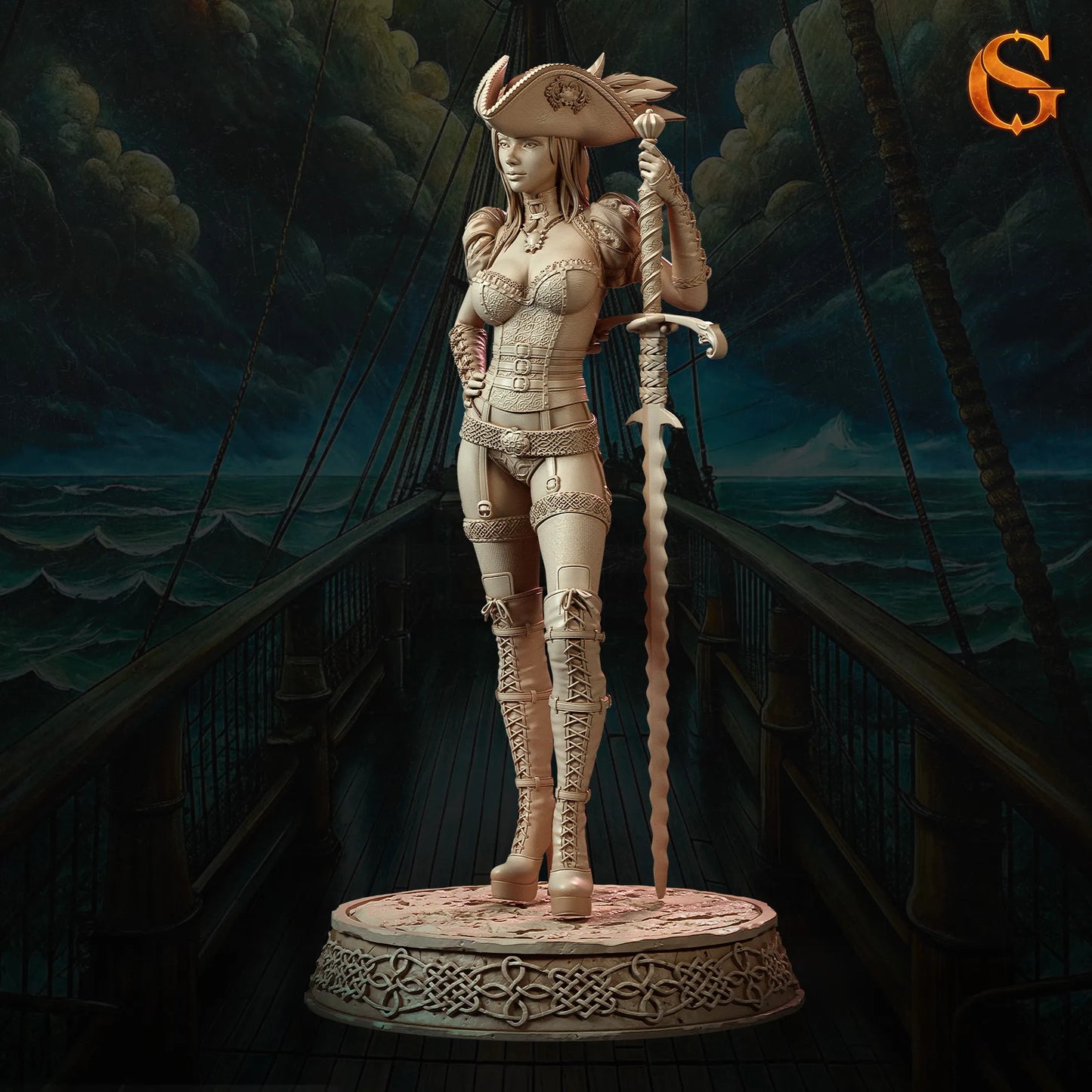 Solgoodcreations - Landsknecht Gisela Krause - 75/140mm Pin Up/Figure/Model/Diorama