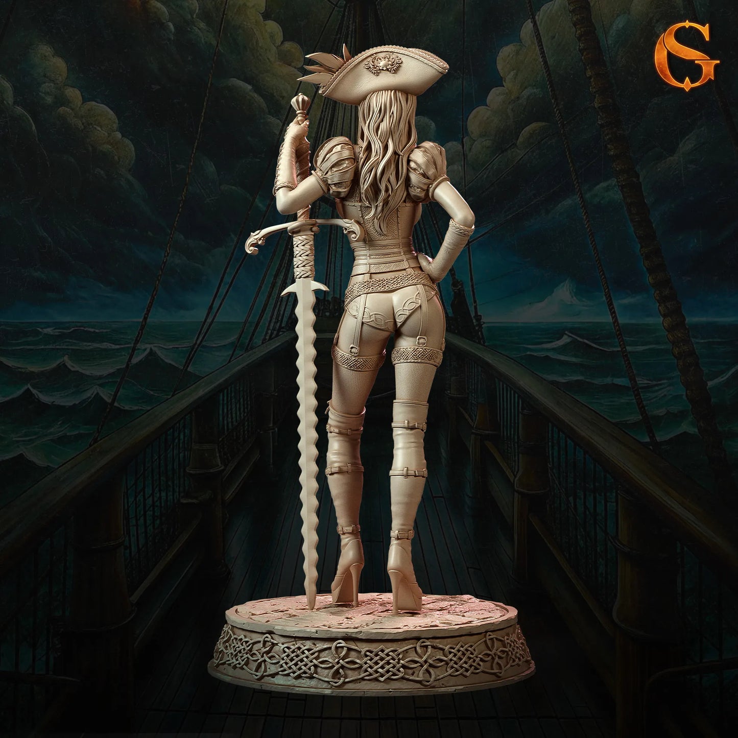 Solgoodcreations - Landsknecht Gisela Krause - 75/140mm Pin Up/Figure/Model/Diorama