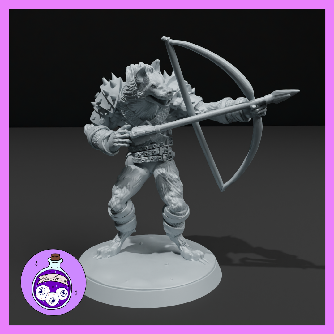Ella's Arcanum - RPG Essentials #2 - Gnoll Archer - DnD/Pathfinder/TTRPG
